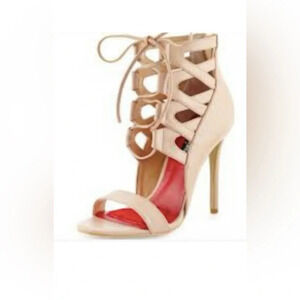 Charles Jourdan 💋 Lace-up Heels.  Gently used and stunning!!! Size 8.5‎